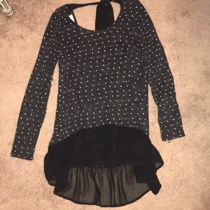 Black and White Dot Sweater